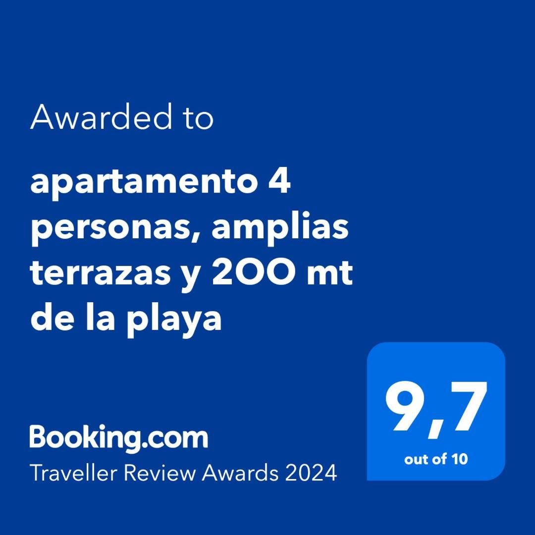 Apartamento 4 Personas, Amplias Terrazas Y 2Oo Mt De La Playa Дения Экстерьер фото